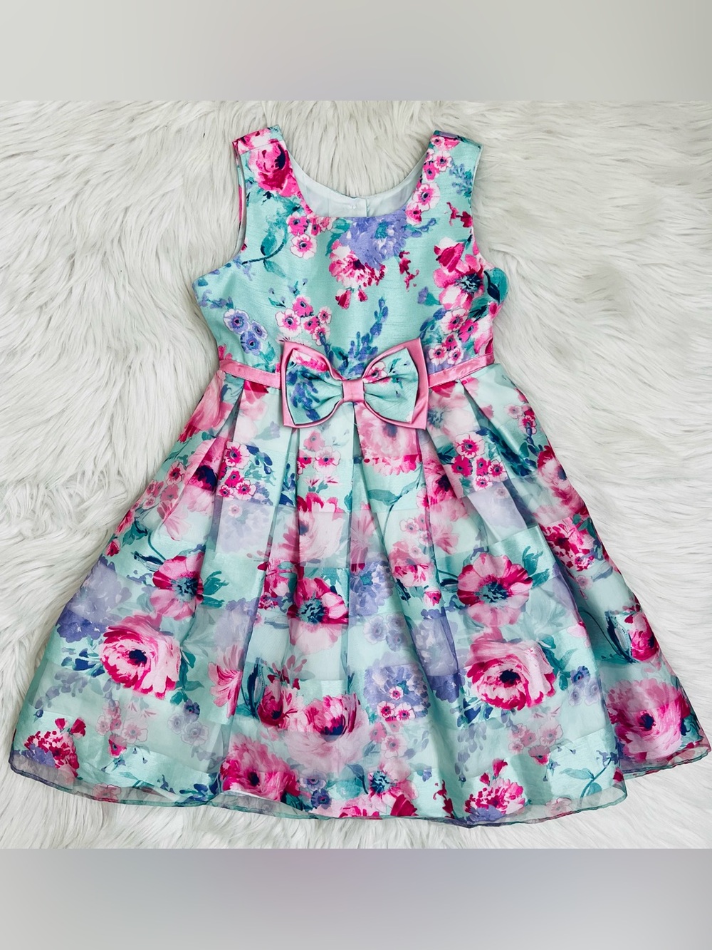 NWOT! Jona Michelle Floral Bow Detail Dress Sz 5